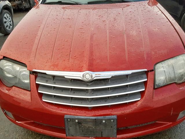 1C3AN69L85X026998 - 2005 CHRYSLER CROSSFIRE RED photo 7