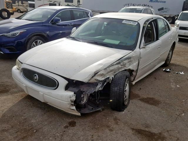 1G4HP54K214244262 - 2001 BUICK LESABRE CU WHITE photo 2