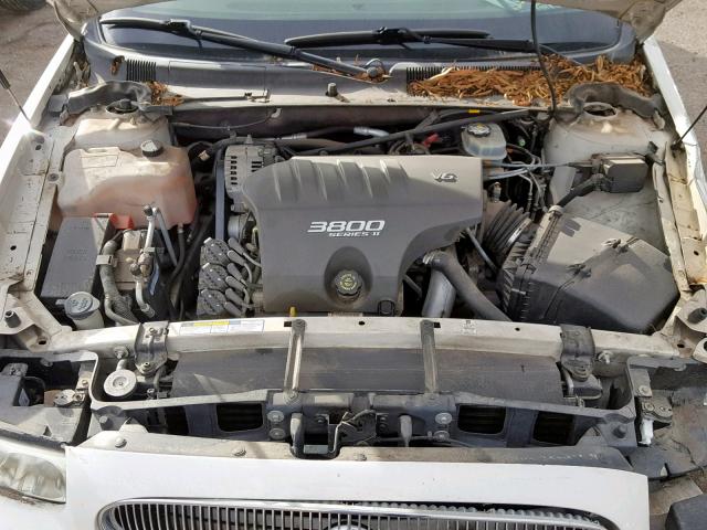 1G4HP54K214244262 - 2001 BUICK LESABRE CU WHITE photo 7