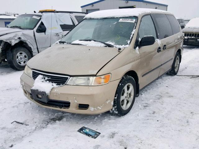 2HKRL1850XH002302 - 1999 HONDA ODYSSEY LX GOLD photo 2