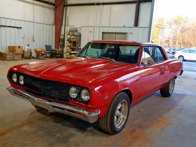 136375K206988 - 1965 CHEVROLET CHEVELLE RED photo 2