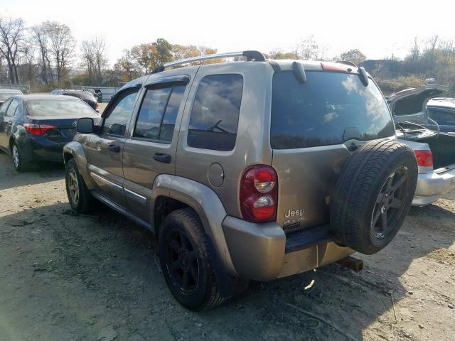 1J4GL58KX7W523620 - 2007 JEEP LIBERTY LI GOLD photo 3