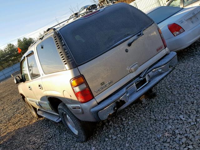 1GKEK13T41J193314 - 2001 GMC YUKON SILVER photo 3