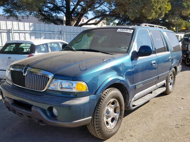 5LMPU28L4WLJ29016 - 1998 LINCOLN NAVIGATOR Жасыл фото 2