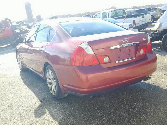 JNKAY01E47M302805 - 2007 INFINITI M35 BASE BURGUNDY photo 3