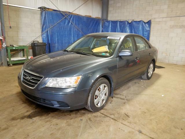 5NPET46C99H546186 - 2009 HYUNDAI SONATA GLS GRAY photo 2