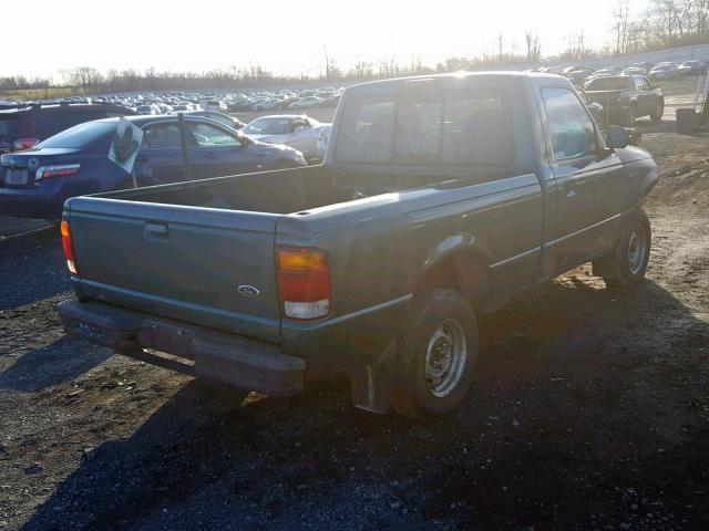 1FTYR10C4WUC71010 - 1998 FORD RANGER GREEN photo 4