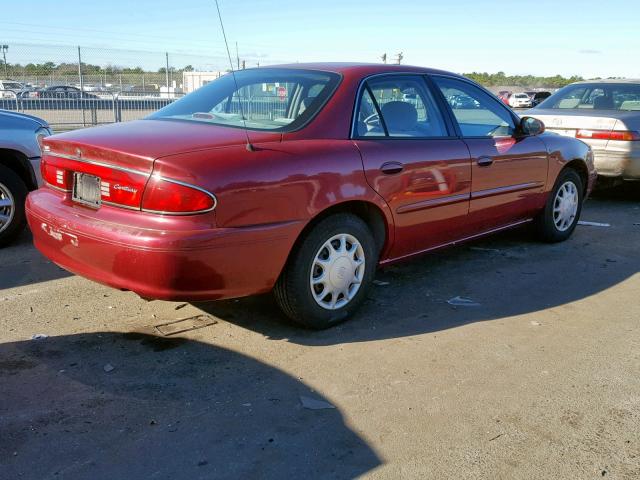 2G4WS52J141206781 - 2004 BUICK CENTURY CU MAROON photo 4