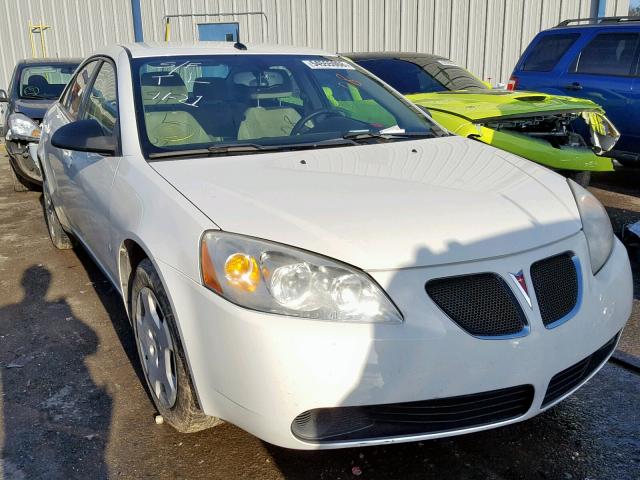 1G2ZF57B184260278 - 2008 PONTIAC G6 VALUE L WHITE photo 1