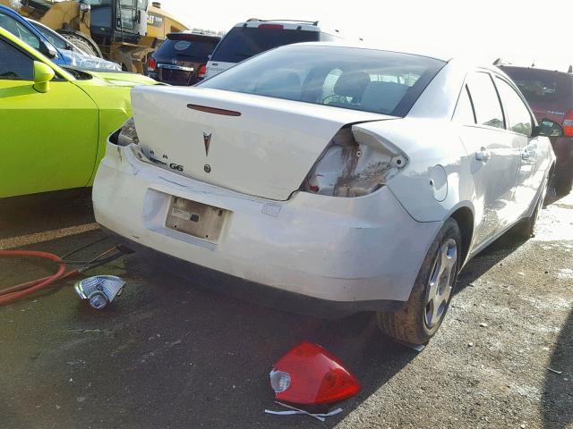 1G2ZF57B184260278 - 2008 PONTIAC G6 VALUE L WHITE photo 4