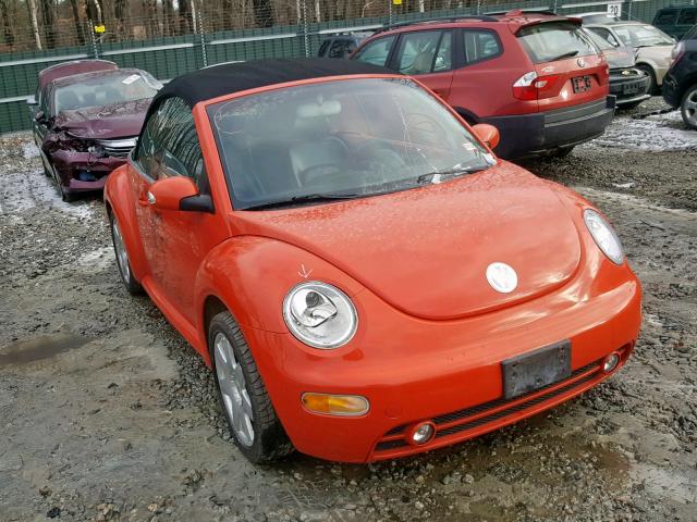 3VWCD21Y53M328756 - 2003 VOLKSWAGEN NEW BEETLE ORANGE photo 1