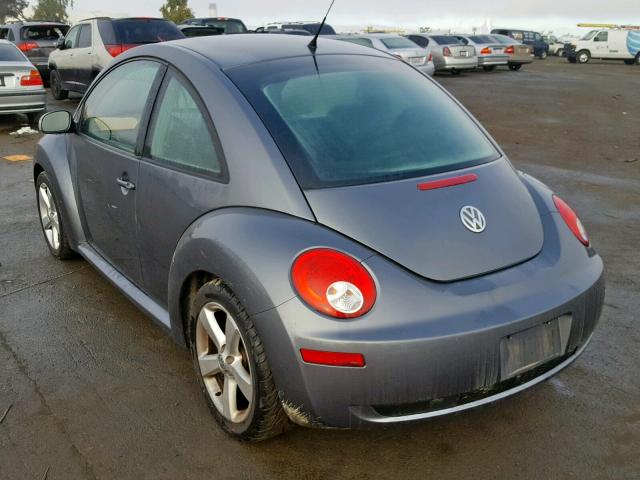 3VWSG31C27M511695 - 2007 VOLKSWAGEN NEW BEETLE GRAY photo 3