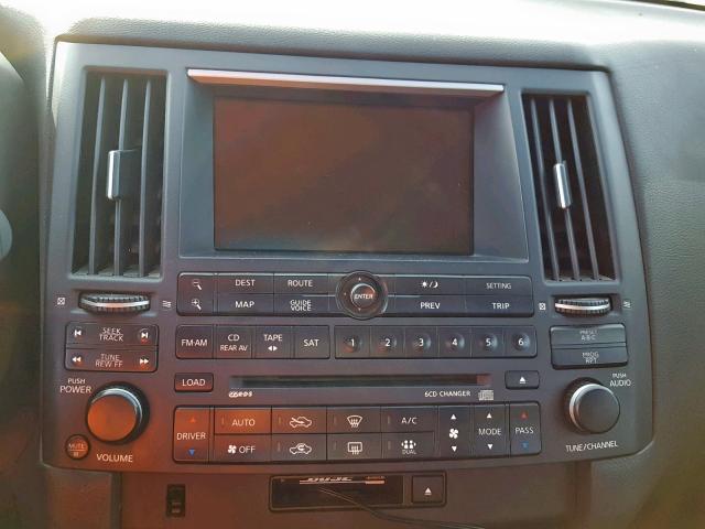 JNRBS08W13X403637 - 2003 INFINITI FX45 BLACK photo 9