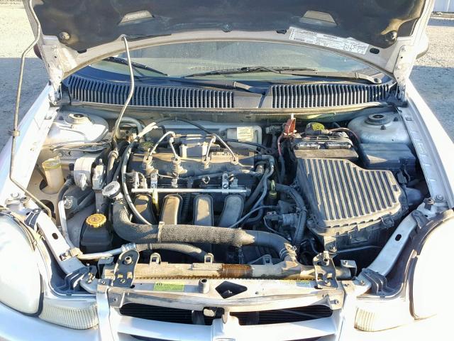 1B3AS46C52D636806 - 2002 DODGE NEON SE SILVER photo 7