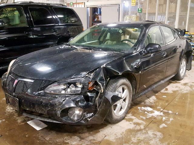 2G2WP552X81192108 - 2008 PONTIAC GRAND PRIX BLACK photo 2