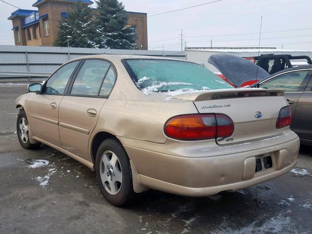 1G1NE52J02M706125 - 2002 CHEVROLET MALIBU LS 棕色 照片 3