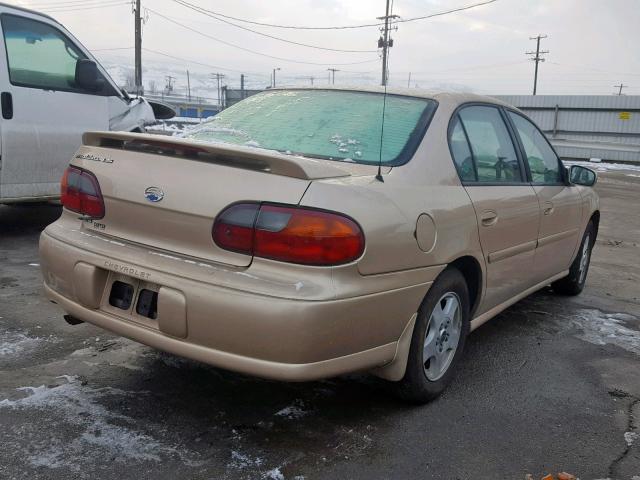 1G1NE52J02M706125 - 2002 CHEVROLET MALIBU LS 棕色 照片 4
