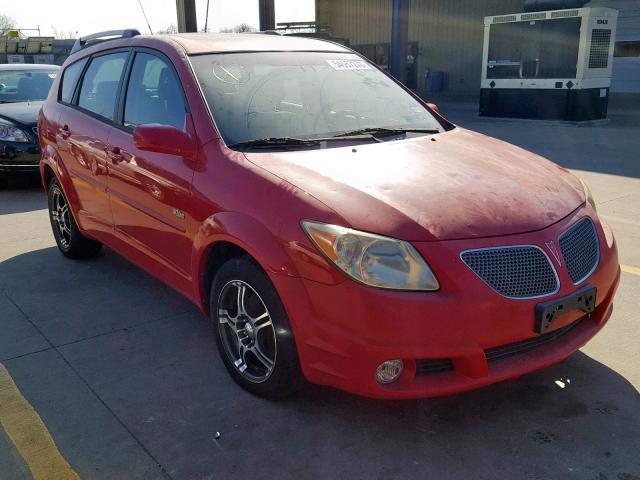 5Y2SL63835Z441354 - 2005 PONTIAC VIBE RED photo 1