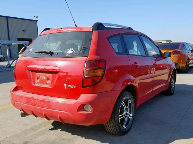 5Y2SL63835Z441354 - 2005 PONTIAC VIBE RED photo 4