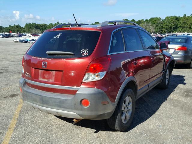 3GSCL33P48S545707 - 2008 SATURN VUE XE RED photo 4