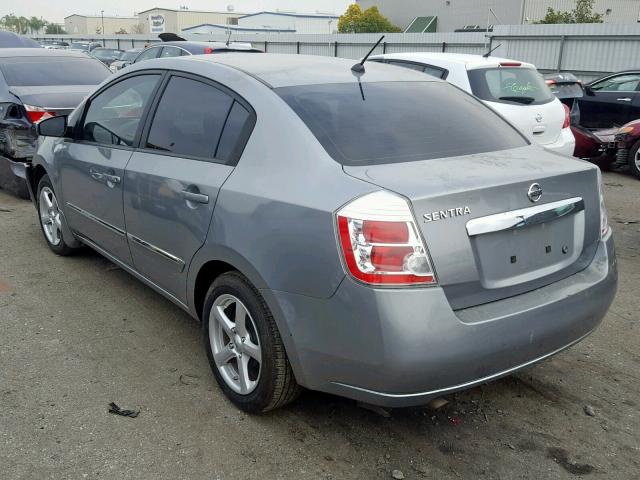 3N1AB6AP8AL685191 - 2010 NISSAN SENTRA 2.0 GRAY photo 3