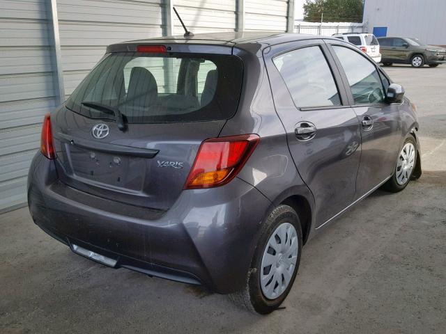 VNKKTUD37HA079224 - 2017 TOYOTA YARIS L GRAY photo 4