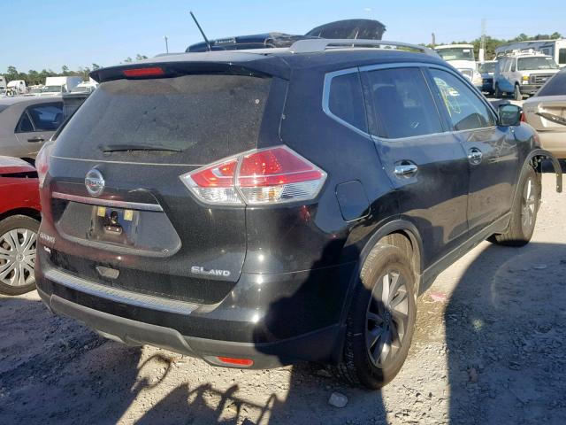 KNMAT2MV1GP716372 - 2016 NISSAN ROGUE S BLACK photo 4