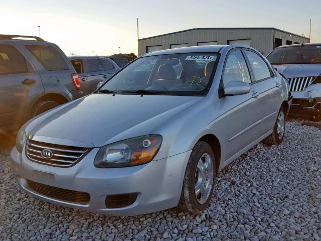 KNAFE221095585995 - 2009 KIA SPECTRA EX SILVER photo 2