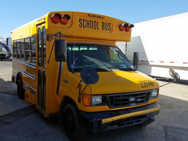 1FDXE45P86HB25301 - 2006 FORD BUS YELLOW photo 1