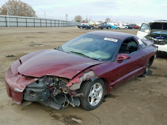 2G2FS22K1Y2135162 - 2000 PONTIAC FIREBIRD BURGUNDY photo 2