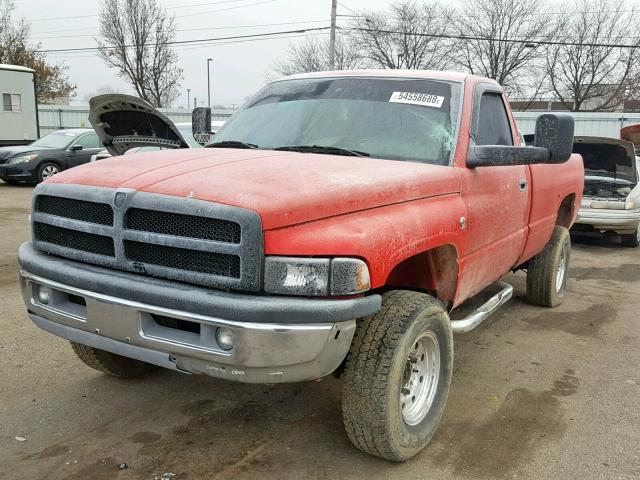 3B7KF26771M274382 - 2001 DODGE RAM 2500 RED photo 2