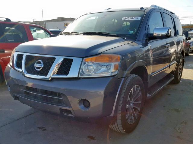 5N1BA0NC7FN615998 - 2015 NISSAN ARMADA SV GRAY photo 2