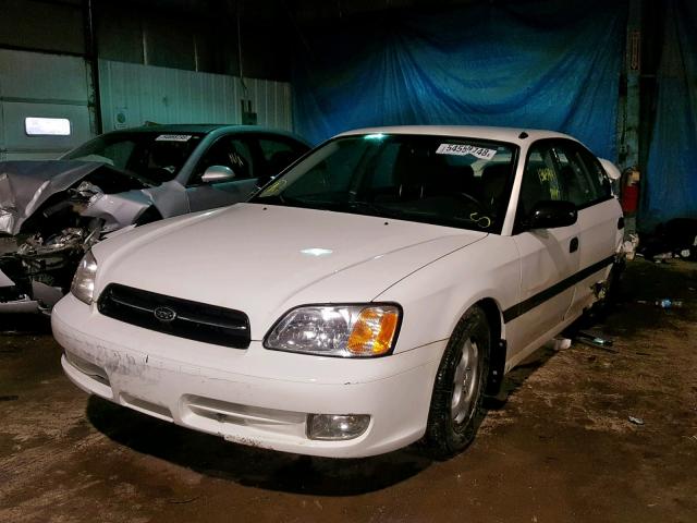 4S3BE6356Y7209444 - 2000 SUBARU LEGACY L WHITE photo 2