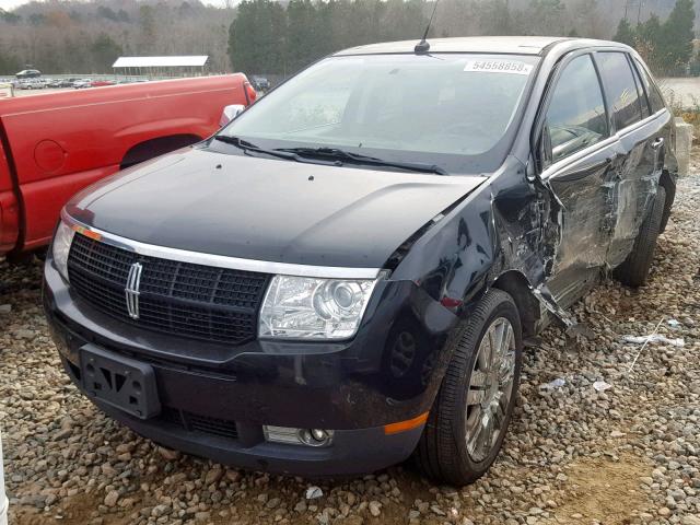 2LMDU88C88BJ27057 - 2008 LINCOLN MKX BLACK photo 2