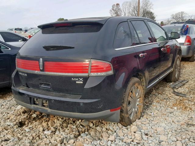 2LMDU88C88BJ27057 - 2008 LINCOLN MKX BLACK photo 4