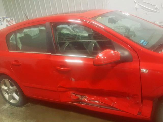 W08AT671285090403 - 2008 SATURN ASTRA XR RED photo 9