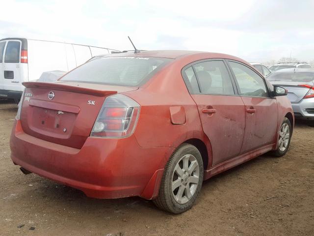 3N1AB6AP9AL690741 - 2010 NISSAN SENTRA 2.0 RED photo 4