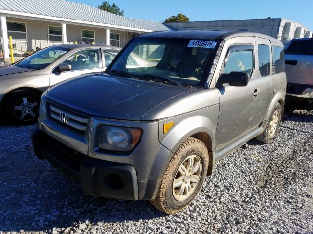 5J6YH28788L006495 - 2008 HONDA ELEMENT EX GRAY photo 2