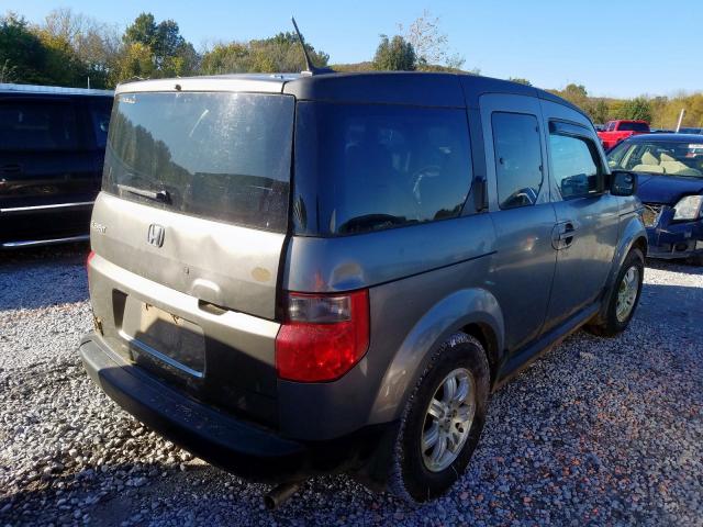 5J6YH28788L006495 - 2008 HONDA ELEMENT EX GRAY photo 4