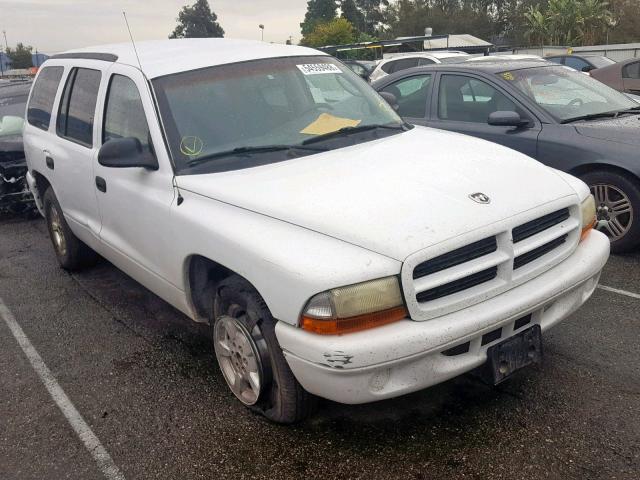 1B4HR38N22F166351 - 2002 DODGE DURANGO SP WHITE photo 1