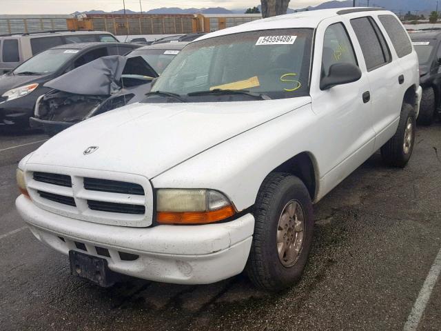 1B4HR38N22F166351 - 2002 DODGE DURANGO SP WHITE photo 2