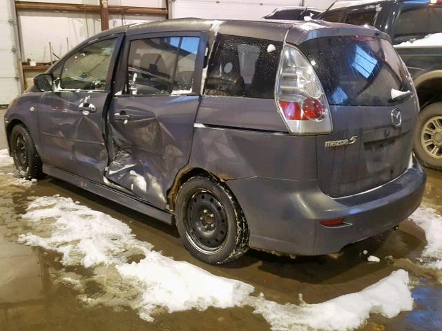 JM1CR193870154360 - 2007 MAZDA 5 GRAY photo 3