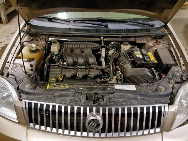 1MEFM401X6G613871 - 2006 MERCURY MONTEGO LU GOLD photo 7