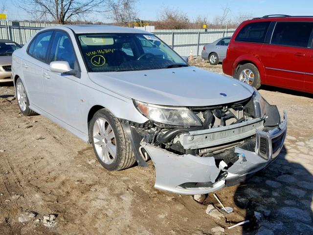 YS3FH41U481116344 - 2008 SAAB 9-3 AERO SILVER photo 1