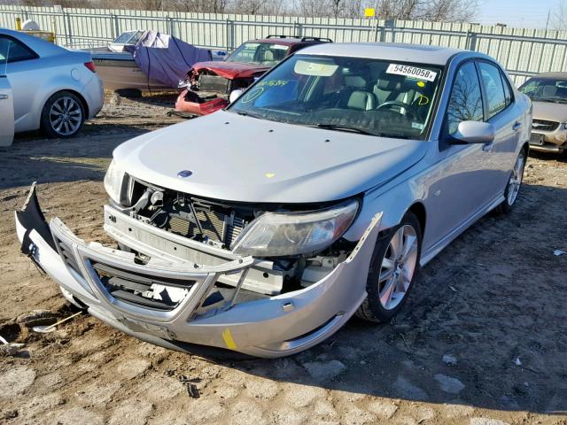 YS3FH41U481116344 - 2008 SAAB 9-3 AERO SILVER photo 2