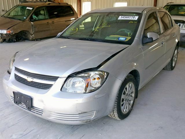 1G1AD5F56A7164282 - 2010 CHEVROLET COBALT 1LT SILVER photo 2