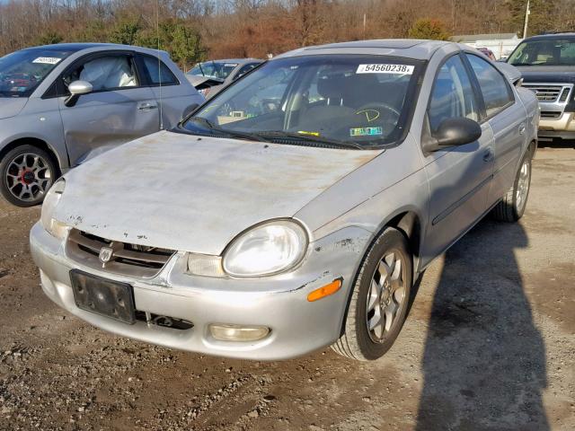 1B3ES56C82D551563 - 2002 DODGE NEON ES SILVER photo 2