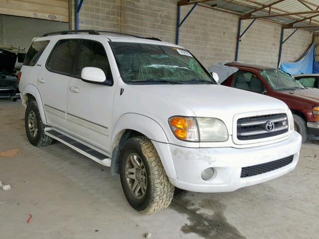 5TDZT38A43S141264 - 2003 TOYOTA SEQUOIA LI WHITE photo 1