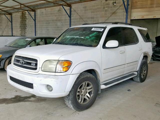 5TDZT38A43S141264 - 2003 TOYOTA SEQUOIA LI WHITE photo 2