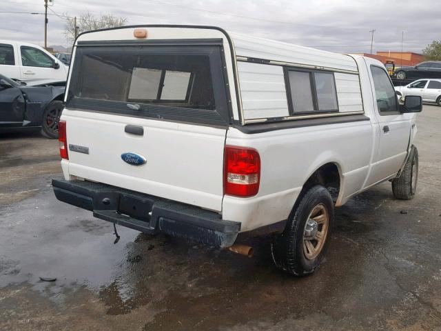 1FTYR10D87PA60577 - 2007 FORD RANGER WHITE photo 4